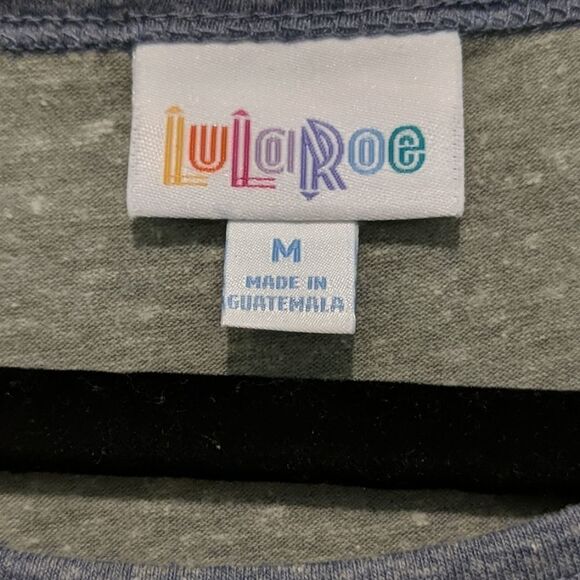 LulaRoe Julia Gray Raglan style Dress Sz M NWT - Picture 5 of 6